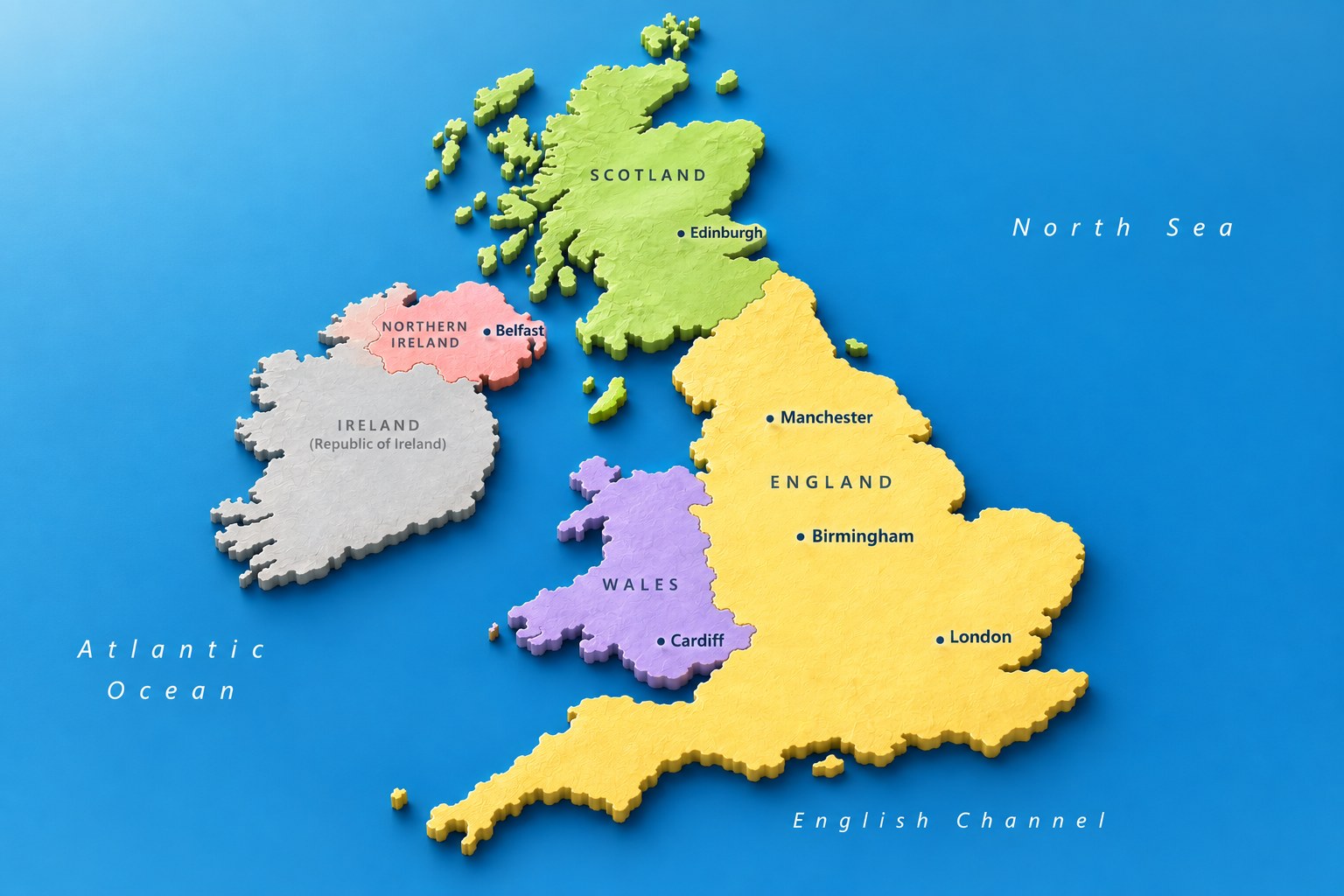 UK client locations map